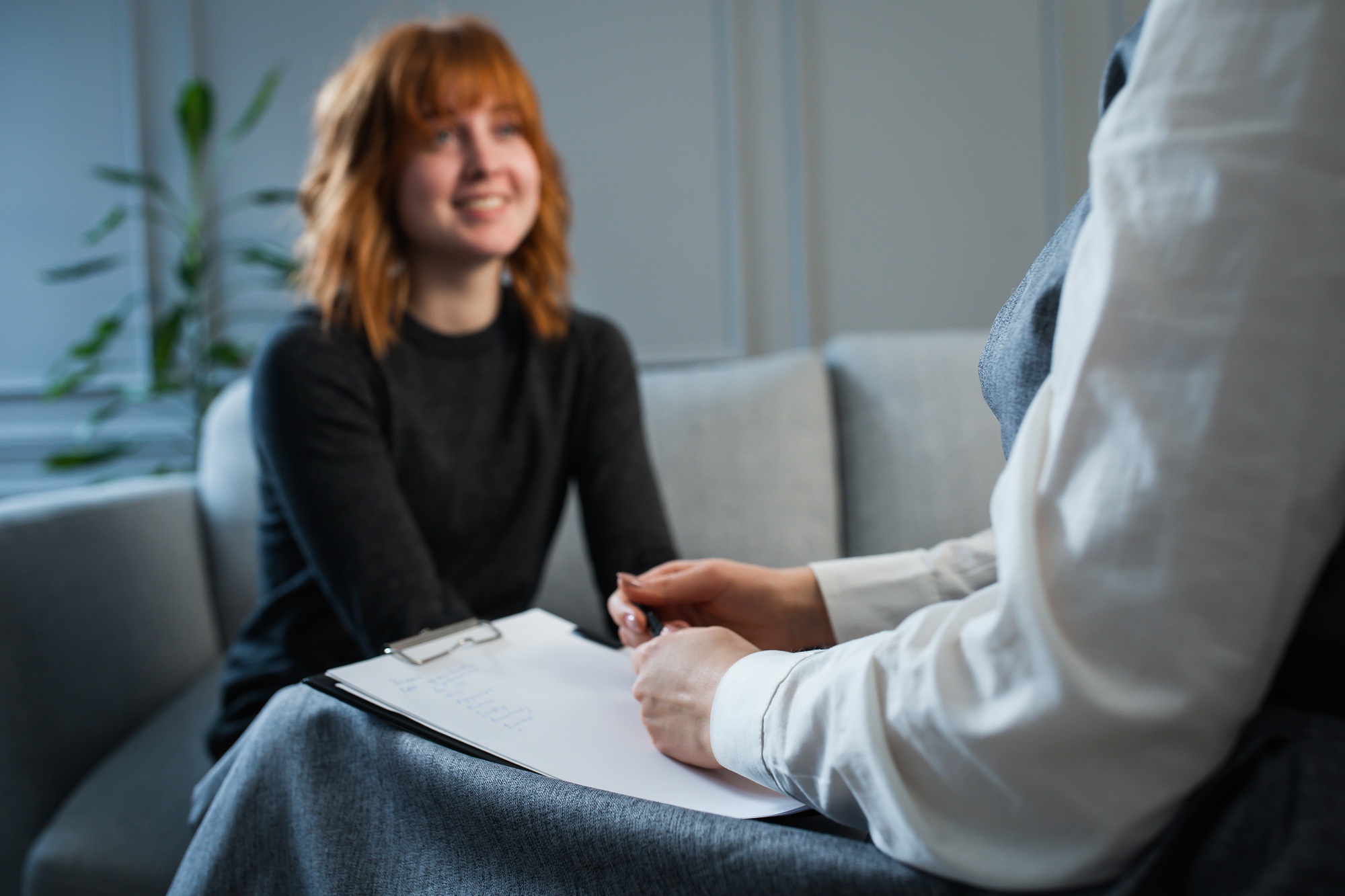 Woman in the psychologist